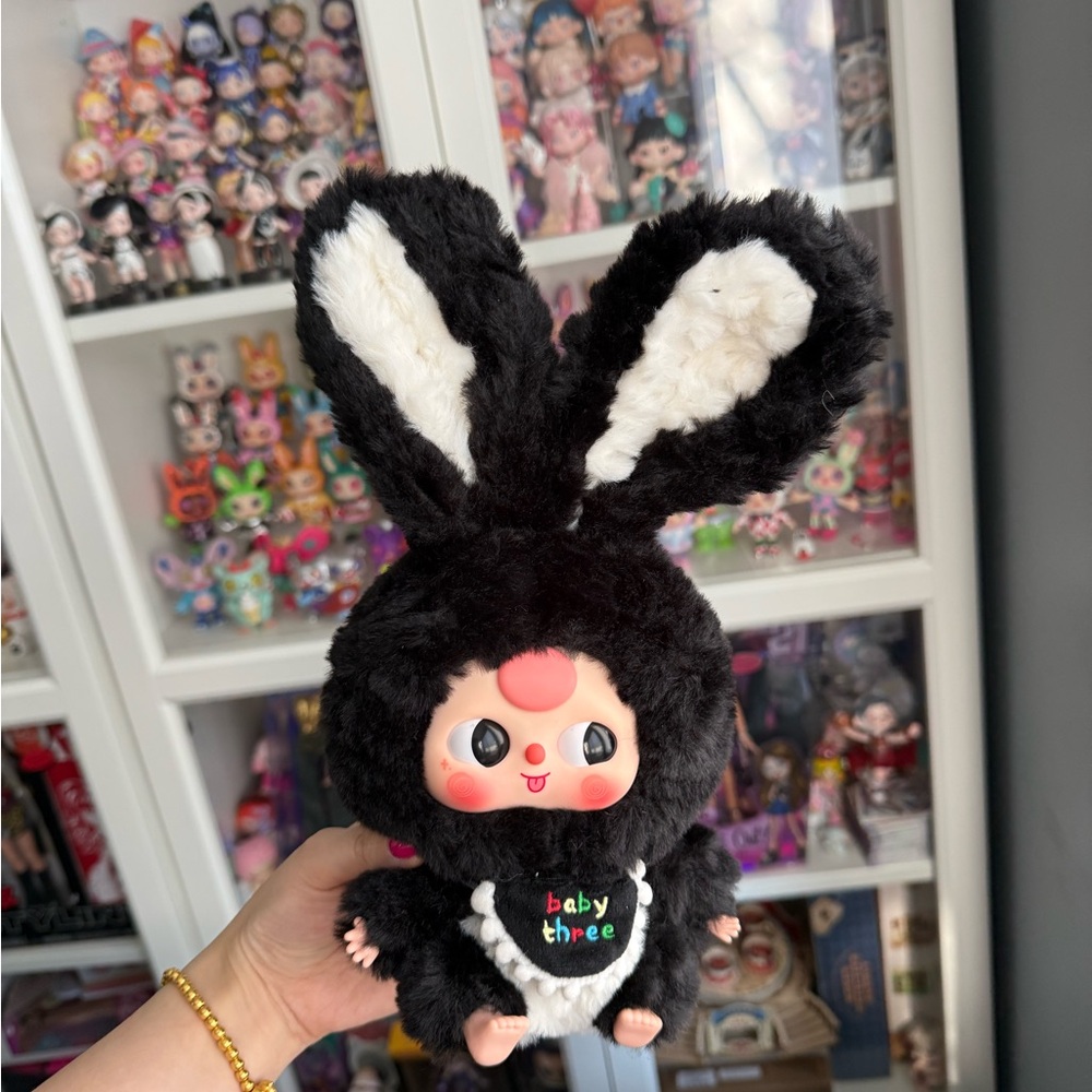 【Authentic】Baby Three Black Bunny Plush